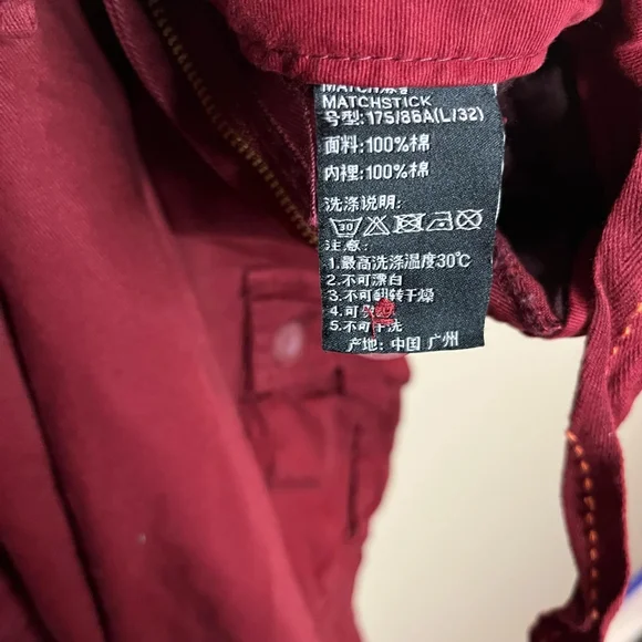 Matchstick Men's Retro Relaxed Cargo Pants with Multi Pockets 32x32 - Picture 8 of 12